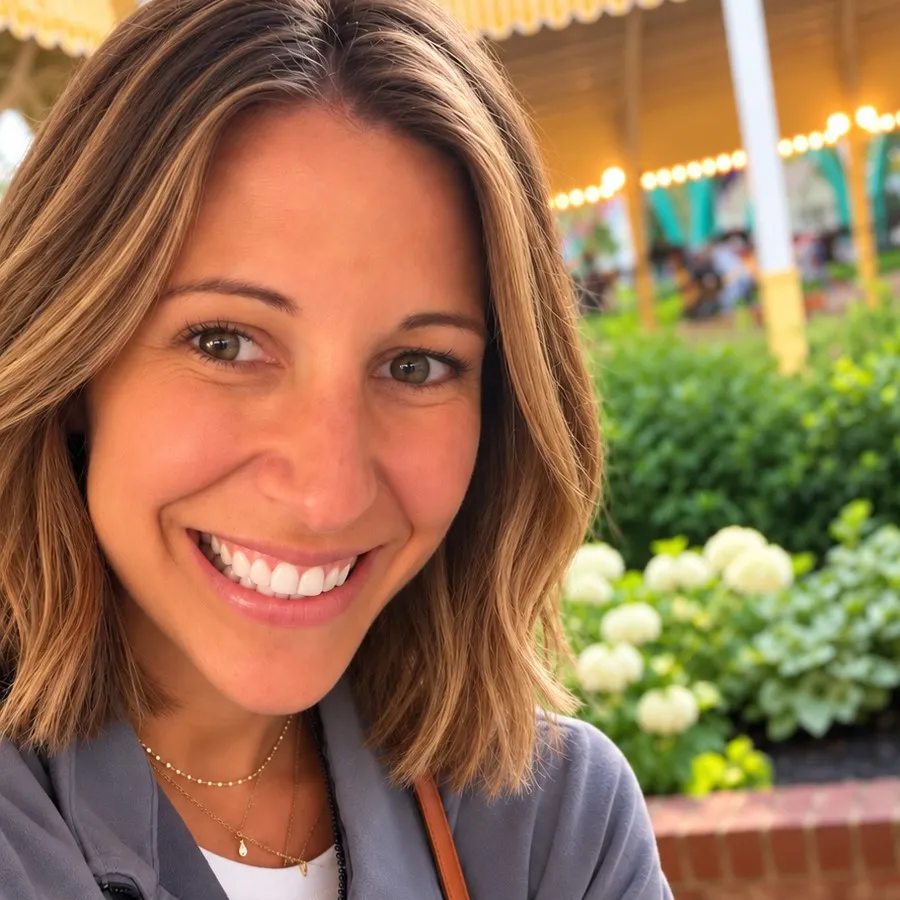 Kaitlin Klammer, founder of Well Placed Co., smiling outdoors