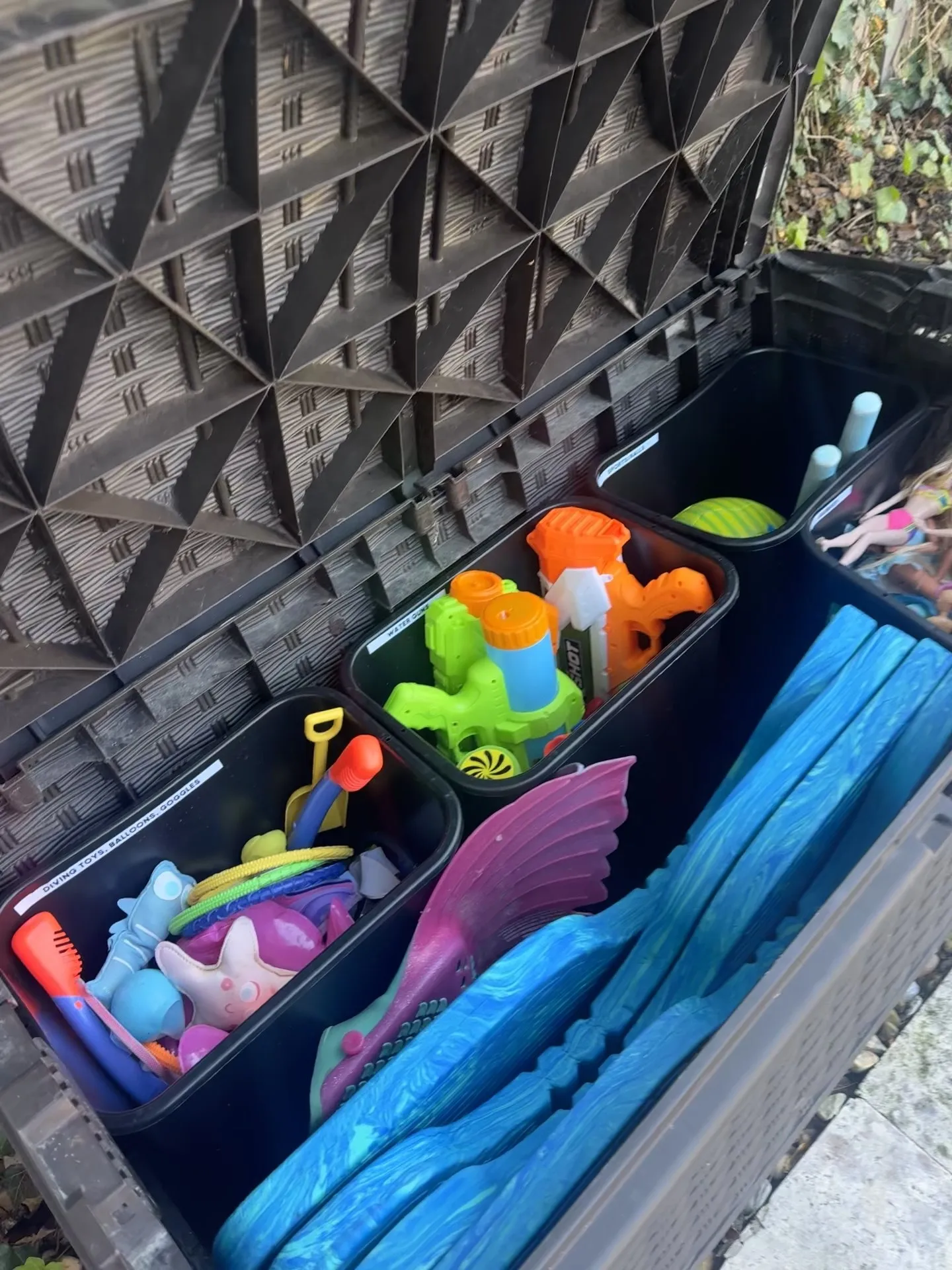 Pool Toy Deck Box, after