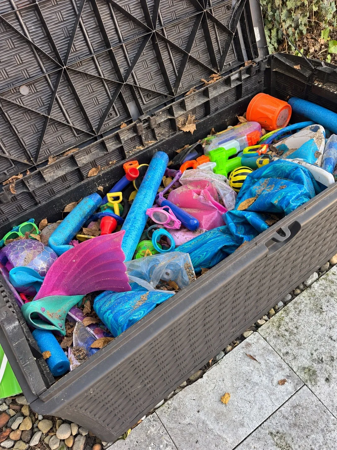 Outdoor Storage before organizing